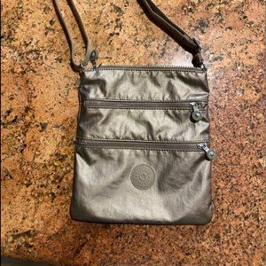 Kipling Pewter Metallic Crossbody